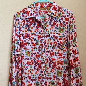 NWOT Floral Wrangler Pearl Snap ✨ Size M